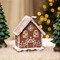 Northlight Lighted Lattice Roof Snowy Chimney Gingerbread House Christmas Decoration - 6.25"